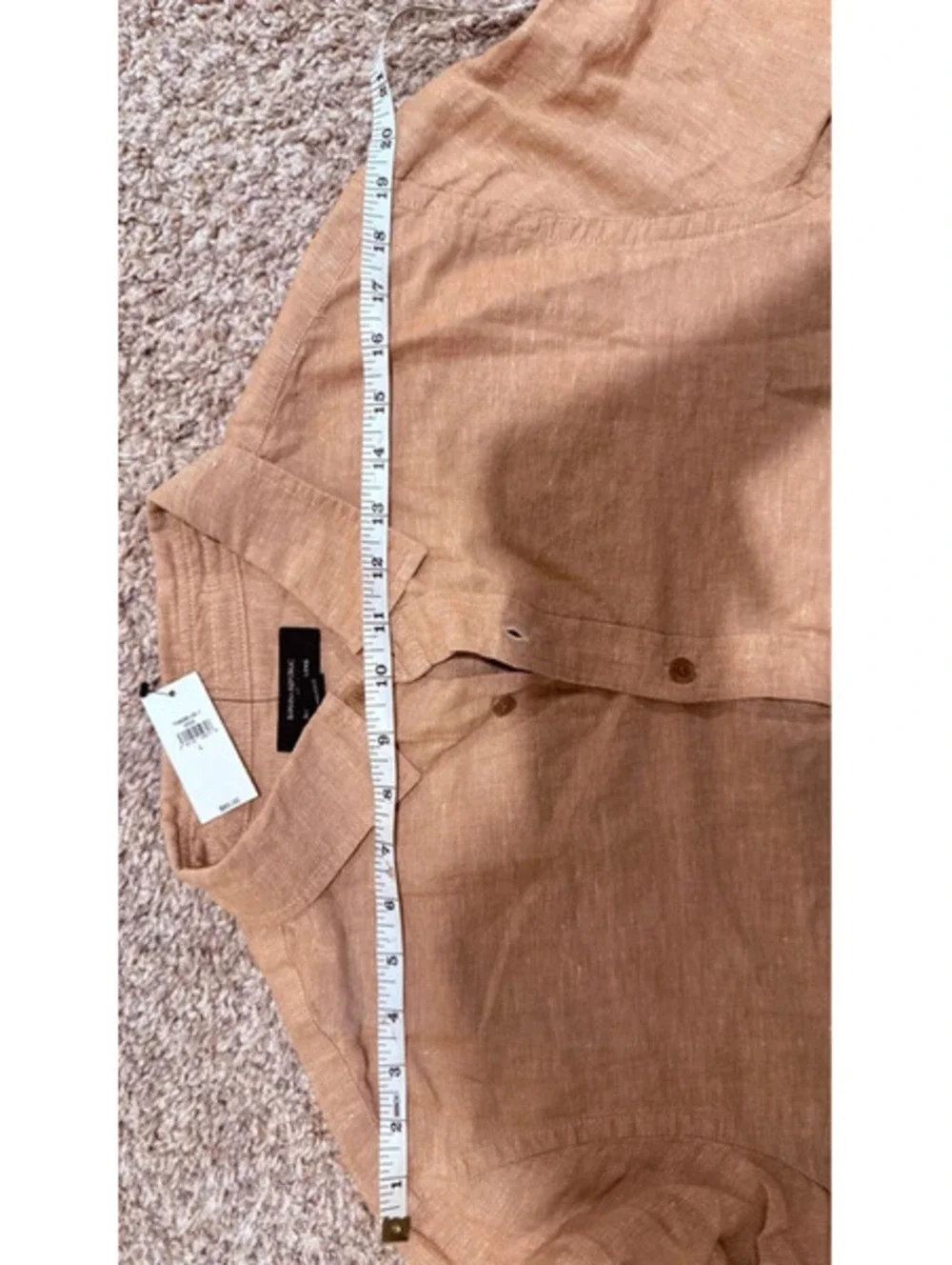 Banana Republic Linen Shirt Lot 7 L Slim 3 NWT